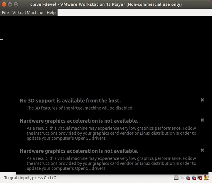 No 3D support from host